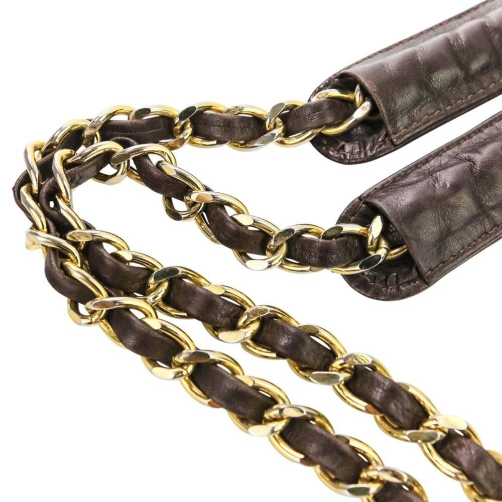 CHANEL Brown Leather Shoulder Bag - Picture 9 of 13